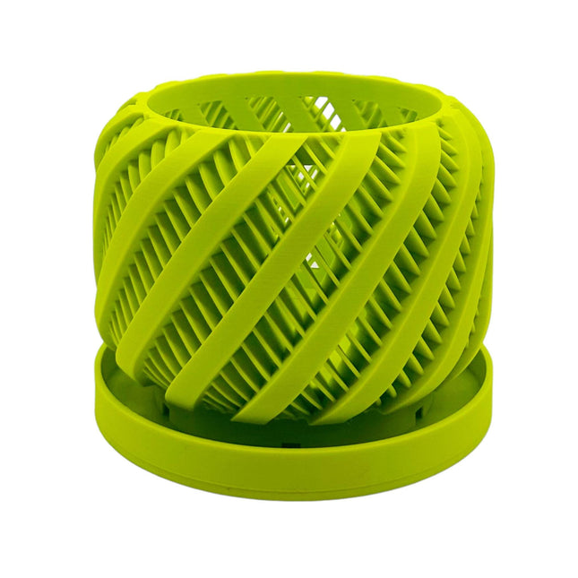 The Bert 3D Printed Orchid Planter with Drainage Tray | Modern Indoor Plant Pot for Home Decor & Gift
