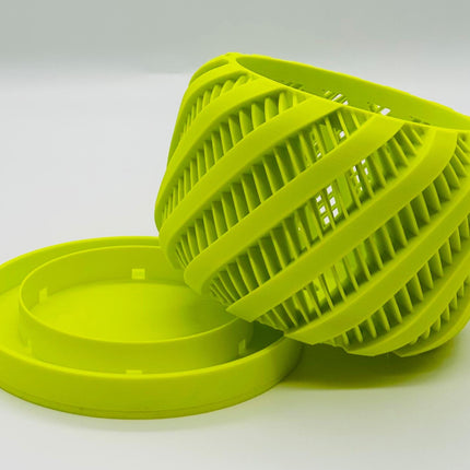 The Bert 3D Printed Orchid Planter with Drainage Tray | Modern Indoor Plant Pot for Home Decor & Gift
