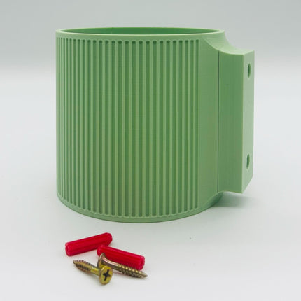 The Brunswick Wall Mounted Pot Planter Matte Mint Green // 2 Sizes // Screw Mounted // No Drainage
