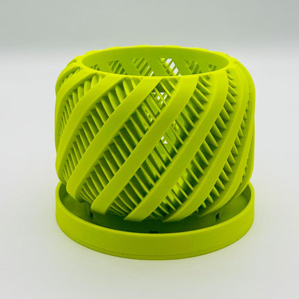 The Bert 3D Printed Orchid Planter with Drainage Tray | Modern Indoor Plant Pot for Home Decor & Gift