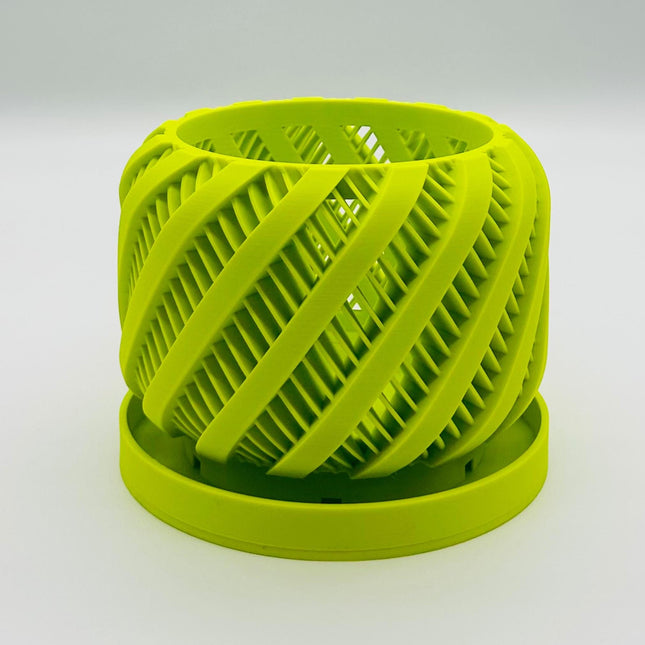 The Bert 3D Printed Orchid Planter with Drainage Tray | Modern Indoor Plant Pot for Home Decor & Gift