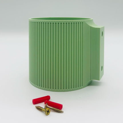 The Brunswick Wall Mounted Pot Planter Matte Mint Green // 2 Sizes // Screw Mounted // No Drainage