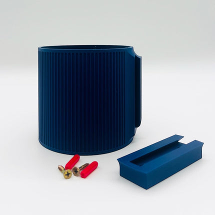The Brunswick Wall Mounted Pot Planter Matte Navy // 2 Sizes // Screw Mounted // No Drainage