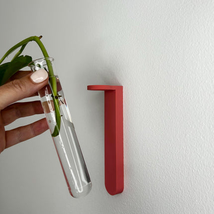 Test Tube Propagation Station - Wall-Mounted Plant Holder for Indoor Plants & Home Decor, Unique Plant Display with Glass Tube. 24 Colours.